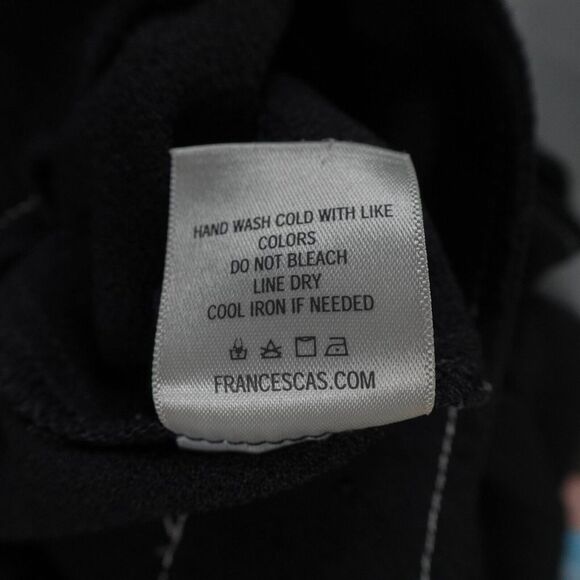 Blue Rain Womens Pants Large Black Wide Leg Flowy Y2K High Rise Quiet Luxury NEW - Picture 6 of 10